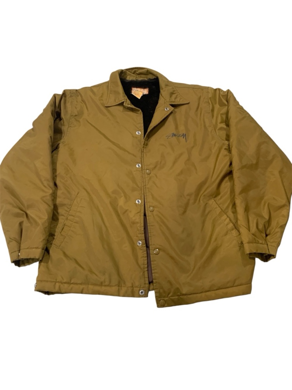 Stüssy Vintage Faux Fur Lined Thermolite Size Large Men’s‎ Jacket